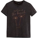 Desigual Majica 'Palm Tree' bež / oranžna / črna | Shoptok.si