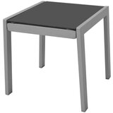  Ležaljka za sunčanje sa stolom aluminijum crna | shoptok.hr