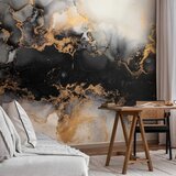 Foto tapeta - Gold Explosions - an Abstract Pattern Inspired by Marble 147x105 Samoljepljiva | shoptok.hr