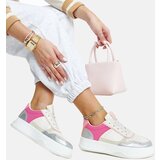 Gemre White and pink sneakers with a thicker sole Rumai | ePonuda.com