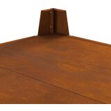 vidaXL Corten čelik 80 x 80 x 43 cm Izdržljivo Rustikalno ognjište | shoptok.hr
