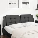  Jastuk za uzglavlje Zadar crni 160 cm od umjetne kože | Eponuda.com