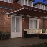 Tenda na automatsko uvlačenje s LED smeđa 500x300 cm | Eponuda.com