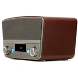 BSTU-750BR desktop radio UKW (1014) AUX, Bluetooth®, USB crvena