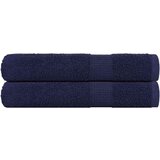 vidaXL Brisače 2 kos modra 100x200 cm 360 g/m² 100% bombaž | Shoptok.si