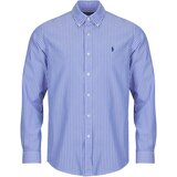 Polo Ralph Lauren Srajce z dolgimi rokavi CHEMISE AJUSTEE CUSTOM FIT EN POPELINE RAYEE Modra Cene