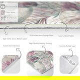 Mila Home vijoličen/siv pralen tekač 80x200 cm dusty flowers – | Shoptok.si