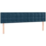  Uzglavlja tamnoplava 160x5x78/88 cm baršunasta | shoptok.hr