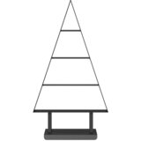 Metalna božićna jelka s stalakom Crna 60 cm Čelik | shoptok.hr