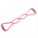 INF Vsestranski 8-besedni natezalnik za jogo: Silikonski trak za raztezanje Pink, (5000314041) | Shoptok.si