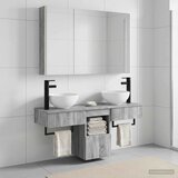  Set ormarića za kupaonicu 4 kom. Siva Sonoma Konstruirano drvo | shoptok.hr