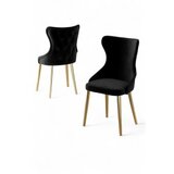 Hanah home set stolica (4 komada) alpa black gold | ePonuda.com