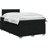  Boxspring krevet s madracem Crna 120 x 190 cm Tkanina | shoptok.hr