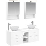  Set namještaja za kupaonicu 5 pcs Bijela Cene