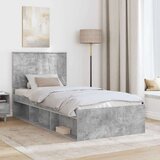  Konstrukcija postelje Beton 90 x 200 cm Masivno borovo les, (5000103568) | Shoptok.si