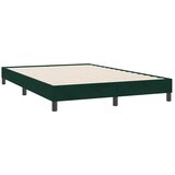 Box boxspring postelja z vzmetnico, žamet, temno zelena, 160×220 cm | Shoptok.si