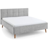 Meise M&amp;ouml;bel Sivi tapecirani bračni krevet s prostorom za odlaganje s podnicom 180x200 cm Nova &amp;ndash; Slike