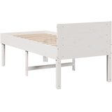  Okvir kreveta bez madraca bijeli 75 x 190 cm masivna borovina | shoptok.hr
