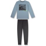 SANETTA Pižama modra / siva / zelena / bela | Shoptok.si