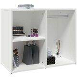  Garderobna omarica bela 80x40x65 cm konstruiran les, (21068012) | Shoptok.si