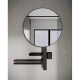 Ideal Standard Mat črna kovinska stenska kopalniška polica ALU+ – | Shoptok.si