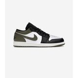Nike Nizke superge Jordan 1 Low Black Toe Medium Olive Zelena | Shoptok.si