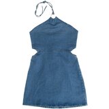 GAP Kratke obleke 664977-000 Modra cene