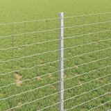  Stup za ogradu 22 pcs Srebrno 140 cm Čelik | shoptok.hr