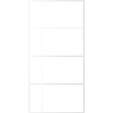  Klizna vrata od stakla ESG i aluminija 102 5 x 205 cm bijela | shoptok.hr