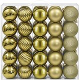  Set božićnih kuglica 50 kom. Svijetlo zelena 8 cm Polistiren | shoptok.hr