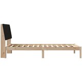  Okvir za krevet s uzglavljem Smeđa 100 x 200 cm tkanina | shoptok.hr