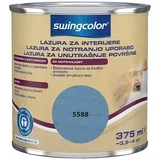 Dekorativna lazura za bivalne prostore (375 ml, modra, na vodni osnovi)