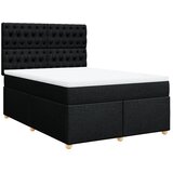  Krevet s oprugama i madracem crni 140x200 cm od tkanine | shoptok.hr