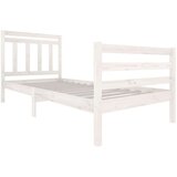  Posteljni okvir bel trden les 90x200 cm, (20643941) | Shoptok.si