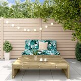 The Living Store Vrtna garnitura 2-delna z blazinami impregnirana borovina - Vrtna Sedežna Garnitura, (21481662) | Shoptok.si