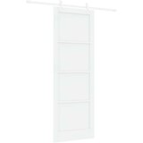  Klizna vrata Bijela 83 x 232 cm Masivna borovina | shoptok.hr