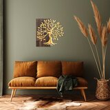 Wallity Zidna dekoracija Tree, 58x58 cm, Zlatne boje Cene