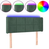 vidaXL LED uzglavlje tamnozeleno 103x16x78/88 cm baršunasto Cijene