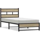  Metalni okvir kreveta bez madraca boja hrasta sonome 90x200 cm | shoptok.hr