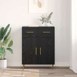 vidaXL Kreveta Crni hrast 69,5 x 34 x 90 cm Konstruirano drvo | shoptok.hr