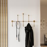 Wallity Metalna zidna vješalica u zlatnoj boji Dama – | shoptok.hr