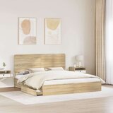  krevet s od storage sonoma hrast 180 x 200 cm konstruirano drvo | shoptok.hr
