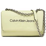 Calvin Klein Jeans Ročna torba Sculpted Ew Flap Conv25 Mono K60K607198 Rumena