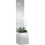  Privatnost u vrtu Rezbarija Srebrno 32 x 150 cm Pocinčani čelik | shoptok.hr