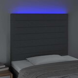  Uzglavlje tamnosivo 90x5x118/128 cm od tkanine | shoptok.hr