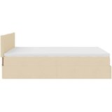  Otomanski krevet s madracem krem 140x200 cm tkanine | shoptok.hr