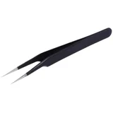 ESD pinceta obložena nehrđajućim čelikom 123 x 10 mm vrh fino nakošen 0,5 mm EN 61340-5-1 23EC155 ESD pinceta