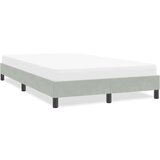 vidaXL posteljni okvir brez vzmetnice svetlo siva 120x220 cm žamet | Shoptok.si
