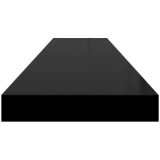  Plutajuće zidne police 2 kom crne 120 x 23,5 x 3,8 cm MDF | shoptok.hr