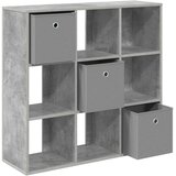  Strani šal s predalom Betonsko siva 88,5 x 29 x 84,5 cm, (5000233715) | Shoptok.si